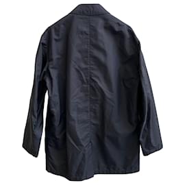 Hugo Boss-Hugo Boss Candon Overcoat in Black Cotton-Black