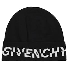 Givenchy Logo Wool Beanie Black