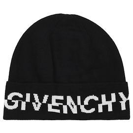 Givenchy Berretto in lana con logo Nero