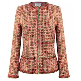 Chanel-SELTENE Tweedjacke-Mehrfarben 