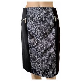 Jupe Michael Kors Noire Imprimé Serpent Noir