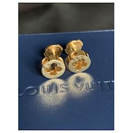 LOUIS VUITTON earring M68131 Flower full metal gold Women Used