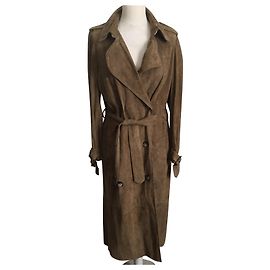 Autre Marque DESA Trenchcoat aus Wildleder Haselnuss