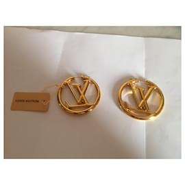 Louis Vuitton LV earrings Golden Metal ref.491334 - Joli Closet