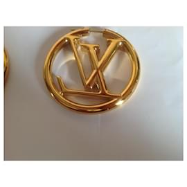 Louis Vuitton-Earrings-Golden