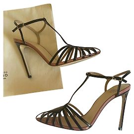Francesco Russo Heels Black Beige