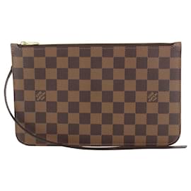Louis Vuitton-Damier Ebene Neverfull Pochette Wristlet MM ou GM-Outro