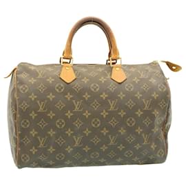 Louis Vuitton-Louis Vuitton Monogram Speedy 35 Hand Bag M41524 LV Auth ar4470-Other