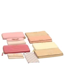 Miu Miu-Miu Miu Wallet iPhone X / Xs case 9Set Pink Beige Auth ar4740-Pink,Beige