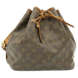 Louis Vuitton-LOUIS VUITTON Monogram Petit Noe Shoulder Bag M42226 LV Auth ar4491-Monogram