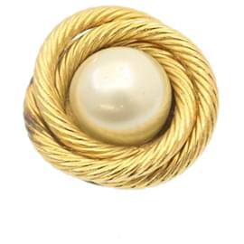 Chanel-CHANEL orecchino a clip tono oro CC Auth ar4781-Altro