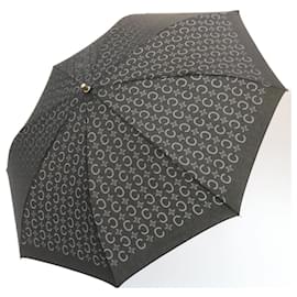 Céline CELINE C Macadam folding Umbrella Black Auth ar4553 Black