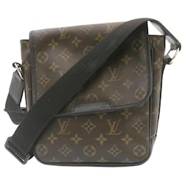 Louis Vuitton-LOUIS VUITTON Monogram Macassar Bass PM Shoulder Bag M56717 LV Auth ar4578-Other