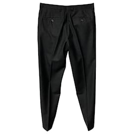 Jil Sander-Pantalon coupe droite Jil Sander en laine noire-Noir