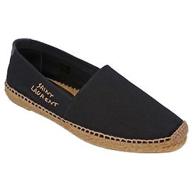 Saint Laurent Espadrillas ricamate nere Nero
