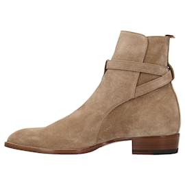 Saint Laurent-Saint Laurent Wyatt Jodhpur boots in tobacco suede-Brown