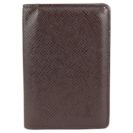 Louis Vuitton-Bordeaux Taiga Leather Card Bifold Wallet Pocket Organizer-Other