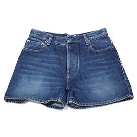 Christian Dior STONE BLUE COTTON DENIM DIOR SHORTS Blue