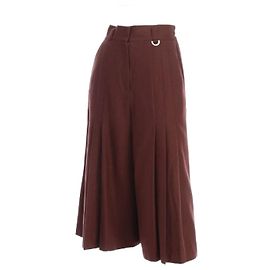 Christian Dior Pleated high waistededed Trouser  Culottes Chestnut Dark brown
