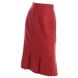 Balenciaga Wollrock Rot