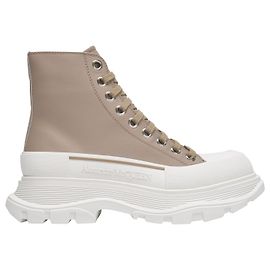 Alexander Mcqueen Slick Sneakers Tread aus beigem Leder Fleisch