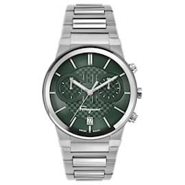 Salvatore Ferragamo-Ferragamo Sapphire Chrono Bracelet Watch-Silvery,Metallic