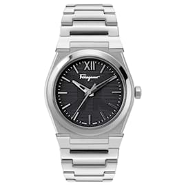 Salvatore Ferragamo-Vega Bracelet Watch-Silvery,Metallic
