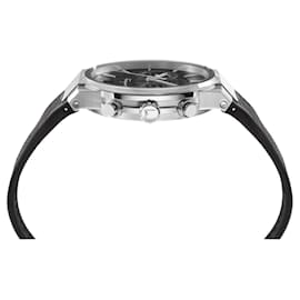 Salvatore Ferragamo-Ferragamo Sapphire Chrono Silicone Watch-Silvery,Metallic