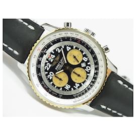 Breitling-BREITLING Cosmonaute SS xYG bezel leather belt Specification D22322 250 Lot Limited Mens-Black