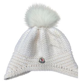 Gorro moncler excelente Branco