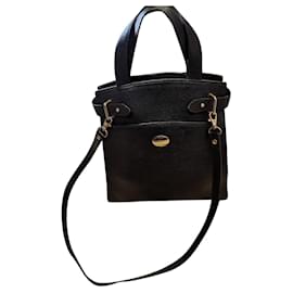 Mac Douglas Black Leather Handbag Black
