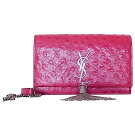SAINT LAURENT Borsa Kate Pompon Rosa