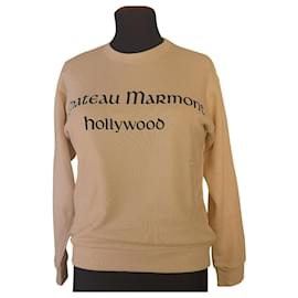 Gucci-Sweatshirt mit ChateauMarmont-Print Weiß