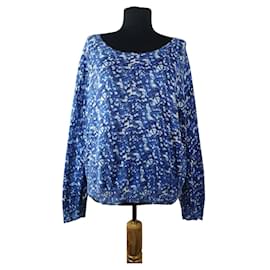 Suéter de algodão azul Samsoe & Samsoe Azul