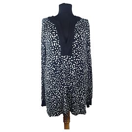Michael Kors Bluse Schwarz Weiß Schwarz Weiß