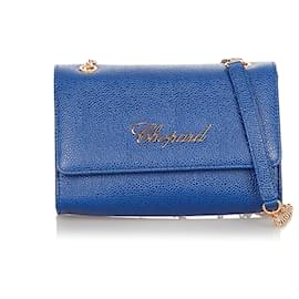 Bolsa Crossbody com Corrente Chopard Chopard Azul Chopard Azul