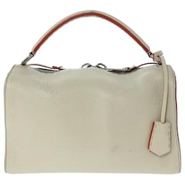 Fendi-Fendi Gris Selleria Lei Sac À Main En Cuir-Gris