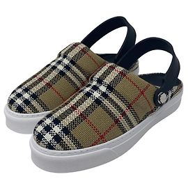 Sabot Burberry tartan RANGLETON Multicolore Beige