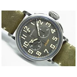 Zénith-ZENITH Pilot's watch Type20 Chronograph TON-UP Genuine goods Mens-Grey