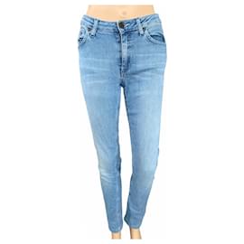 Acne Flex Split Jeans Blau Blau