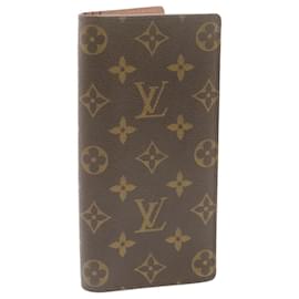 Louis Vuitton-LOUIS VUITTON Monogram Portefeuille Brazza Long Wallet M66540 LV Auth br365-Other