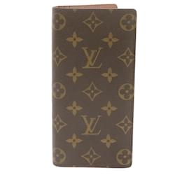 Louis Vuitton-LOUIS VUITTON Monogram Portefeuille Brazza Long Wallet M66540 LV Auth br365-Other