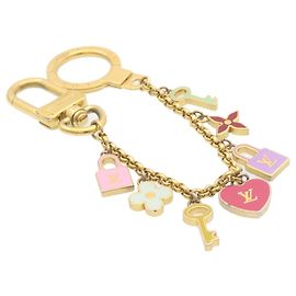 LOUIS VUITTON Porte Cles Chainne Pretty Charm Oro Multicolor M66131 Auth ki1000 Multicolore D'oro