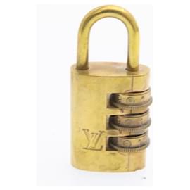 Louis Vuitton-LOUIS VUITTON Dial Lock Padlock 2set Gold Tone LV Auth gt1265-Other