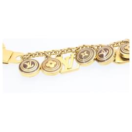Louis Vuitton-LOUIS VUITTON Porte Cles Cianne Pastilles Charm Gold Brown M65386 LV Auth ki982-Brown,Golden