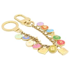 Louis Vuitton-LOUIS VUITTON Porte Cles Cianne Pastilles Charm Multicolor M65380 LV Auth kk004-Multiple colors,Golden