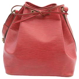 Louis Vuitton-LOUIS VUITTON Epi Petit Noe Shoulder Bag Red M44107 LV Auth jk351-Red
