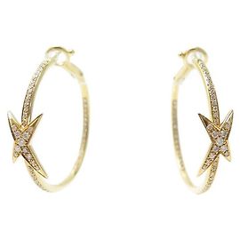 NUOVI ORECCHINI MAUBOUSSIN ORECCHINI DIVINE STAR IN ORO E DIAMANTI D'oro