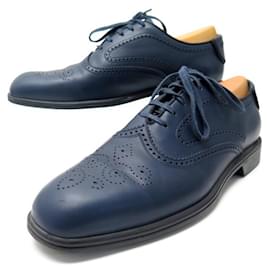 JM Weston-NEW JM WESTON SHOES 612 FULL SUN RICHELIEU 8.5E 42.5 LEATHER SHOES-Blue