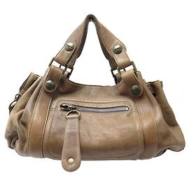 BOLSA NOVA GERARD DAREL 24H BOLSA DE MÃO NOVA EM COURO MARROM Marrom